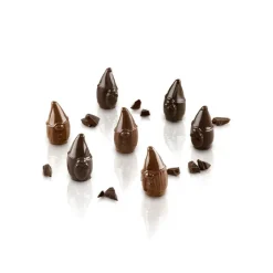 Silikomart Siliconen Bonbonvorm Mr&Mrs Brown (15) Ø2,5x4cm**