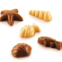 Silikomart Siliconen Bonbonvorm Zeevruchten (12x) Ø3,5x1,6cm