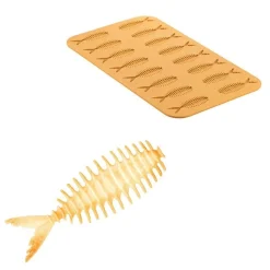 Silikomart Siliconen Mat Vis (18x) 104x35x5(h)mm