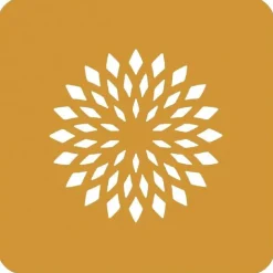 Silikomart Siliconen Stencil Lotusbloem Ø10x0,1cm Set/2