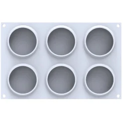 Silikomart Siliconen Vorm Rond (6) Ø8x2,1cm + cutter