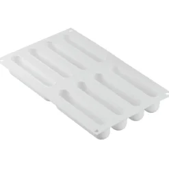 Silikomart Siliconen Vorm Eclair (8) 13,5x2,8cm + Uitsteker