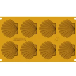 Silikomart Siliconen Vorm Schelp (8x) 7,2x6,5x0,9cm