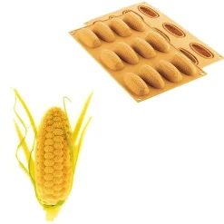 Silikomart Siliconen Vorm Maïskolf (12) 68,5x26,4x21,2mm