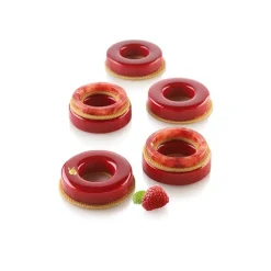 Silikomart Siliconen Vorm Kit Loop (11) Ø60/31x13mm