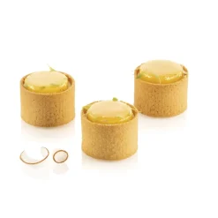 Silikomart Taartring Exoglass Geperforeerd Ø5x3,5cm Set/6