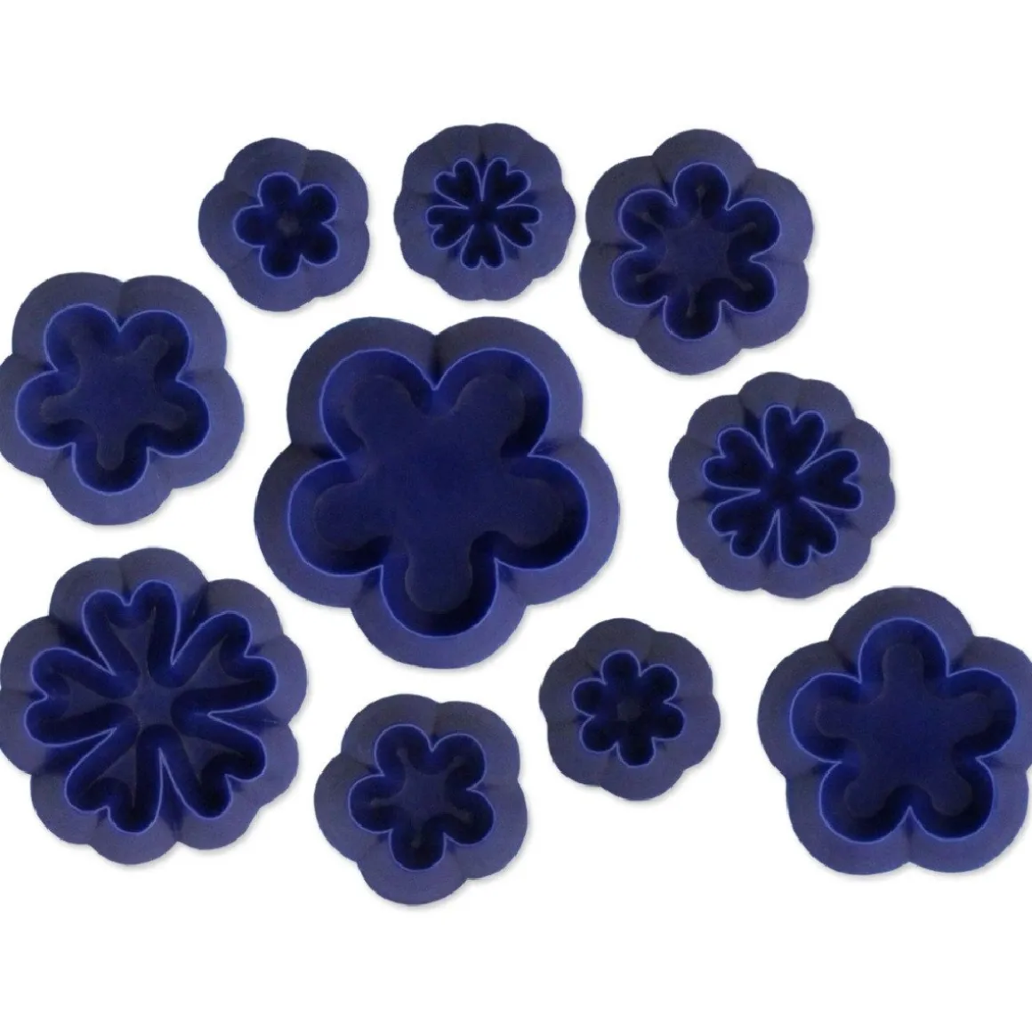 Small daisy/ blossom & primula JEM, set van 10