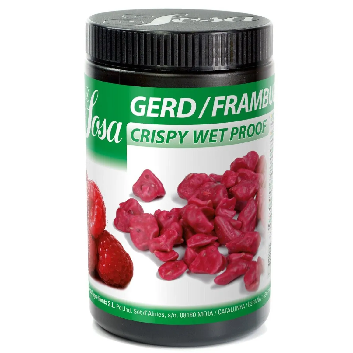 Sosa Crispy Gecoate Framboos Gevriesdroogd 400g
