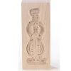 Speculaasplank Mini Pop Man (Piet) 8,5x3,5cm.