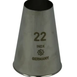 Spuitmondje Glad RVS 22mm