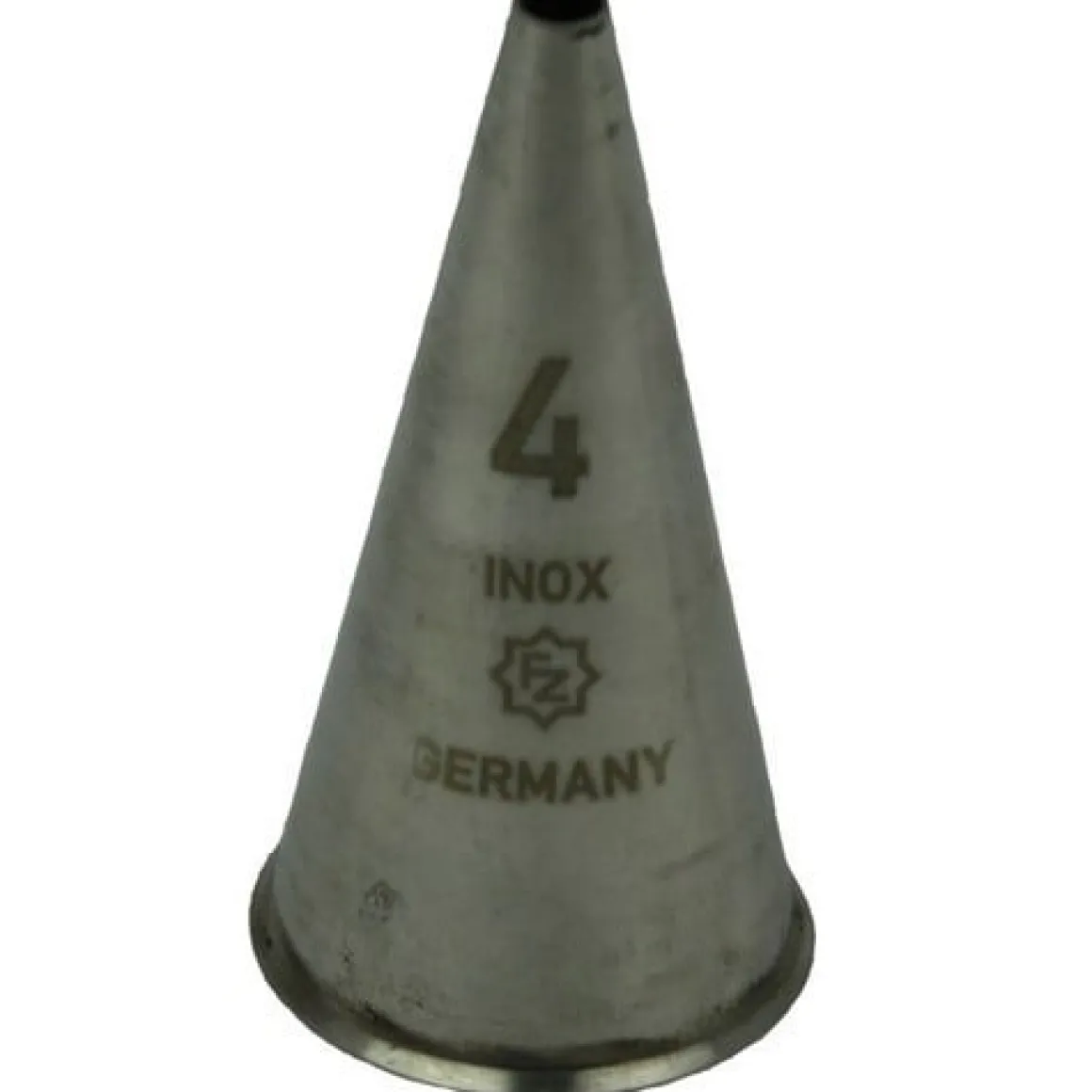 Spuitmondje Glad RVS 4mm