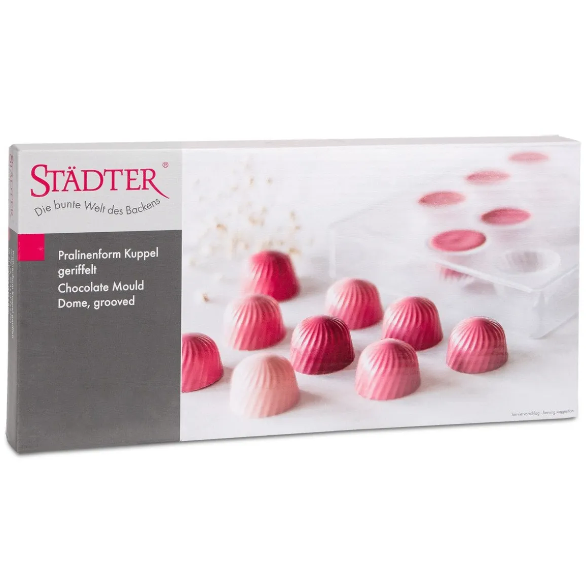 Städter Bonbonvorm Rond Geribbeld (21) Ø28mm