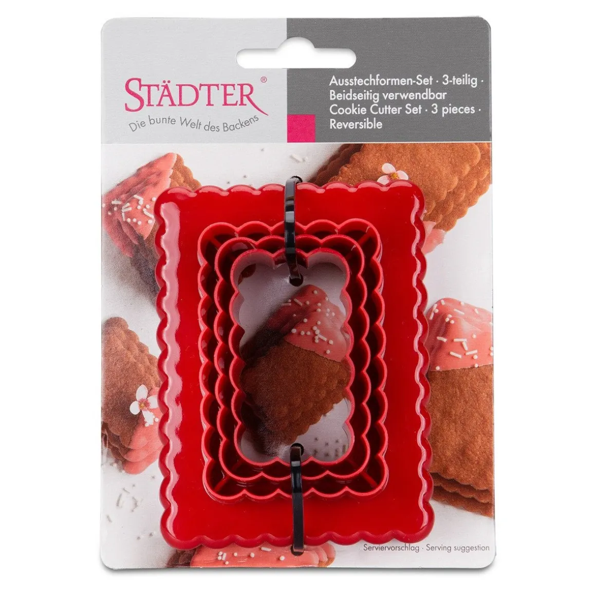 Städter Uitsteekvormen Rechthoek Set/3