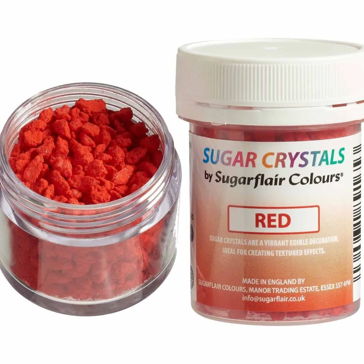 Sugarflair Suikerkristallen Rood 40g
