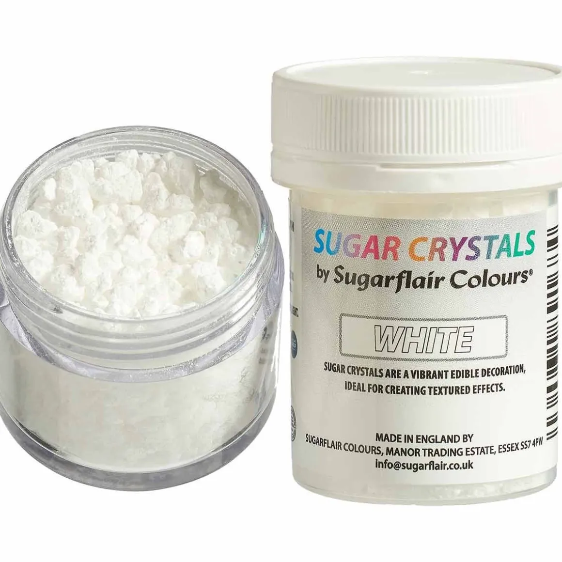 Sugarflair Suikerkristallen Wit 40g