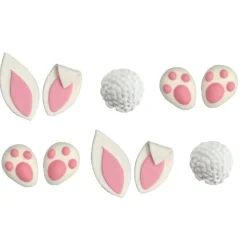 Suikerdecoratie Maak een Konijn 2,5-5cm 10st.