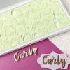 Sweet Stamp Curly Letters Set