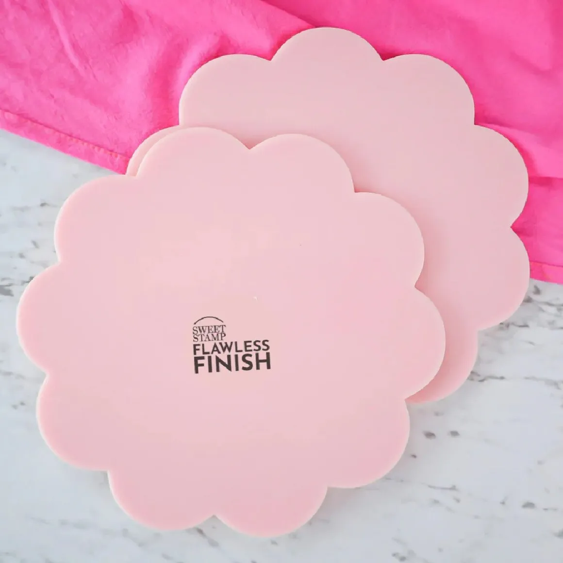 Sweet Stamp Flawless Botercreme Plaat Scallop Ø15cm Set/2