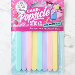Sweet Stamp Lolly/IJsstokjes Pastel Herbruikbaar Set/8