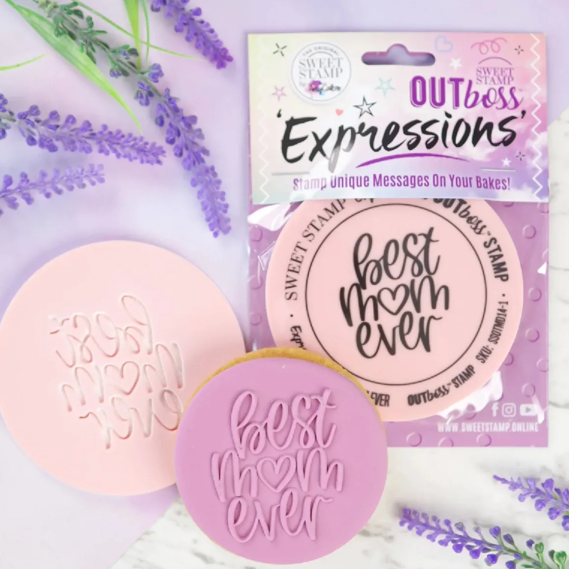 Sweet Stamp Outboss Best Mom Banner