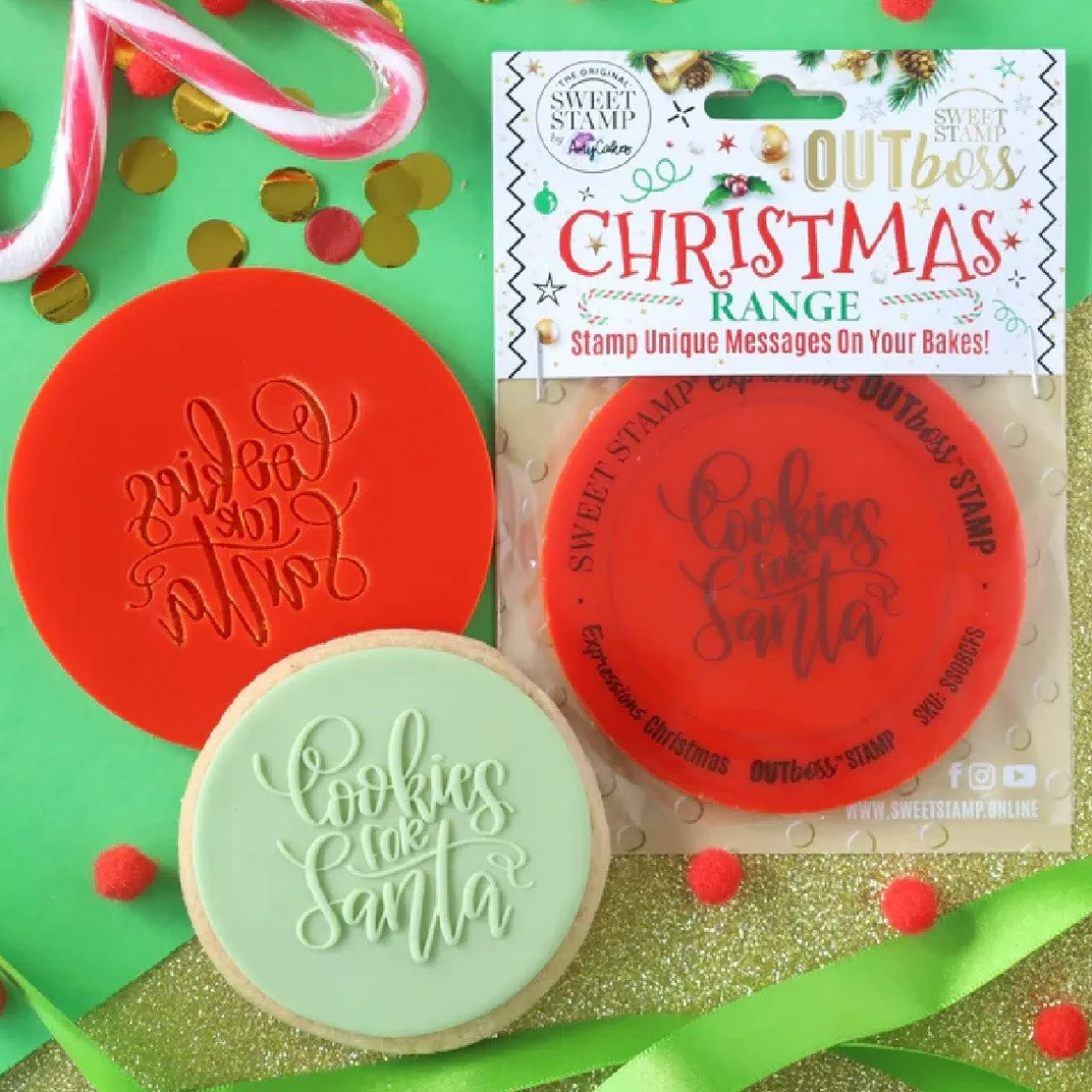 Sweet Stamp Outboss Cookies for Santa