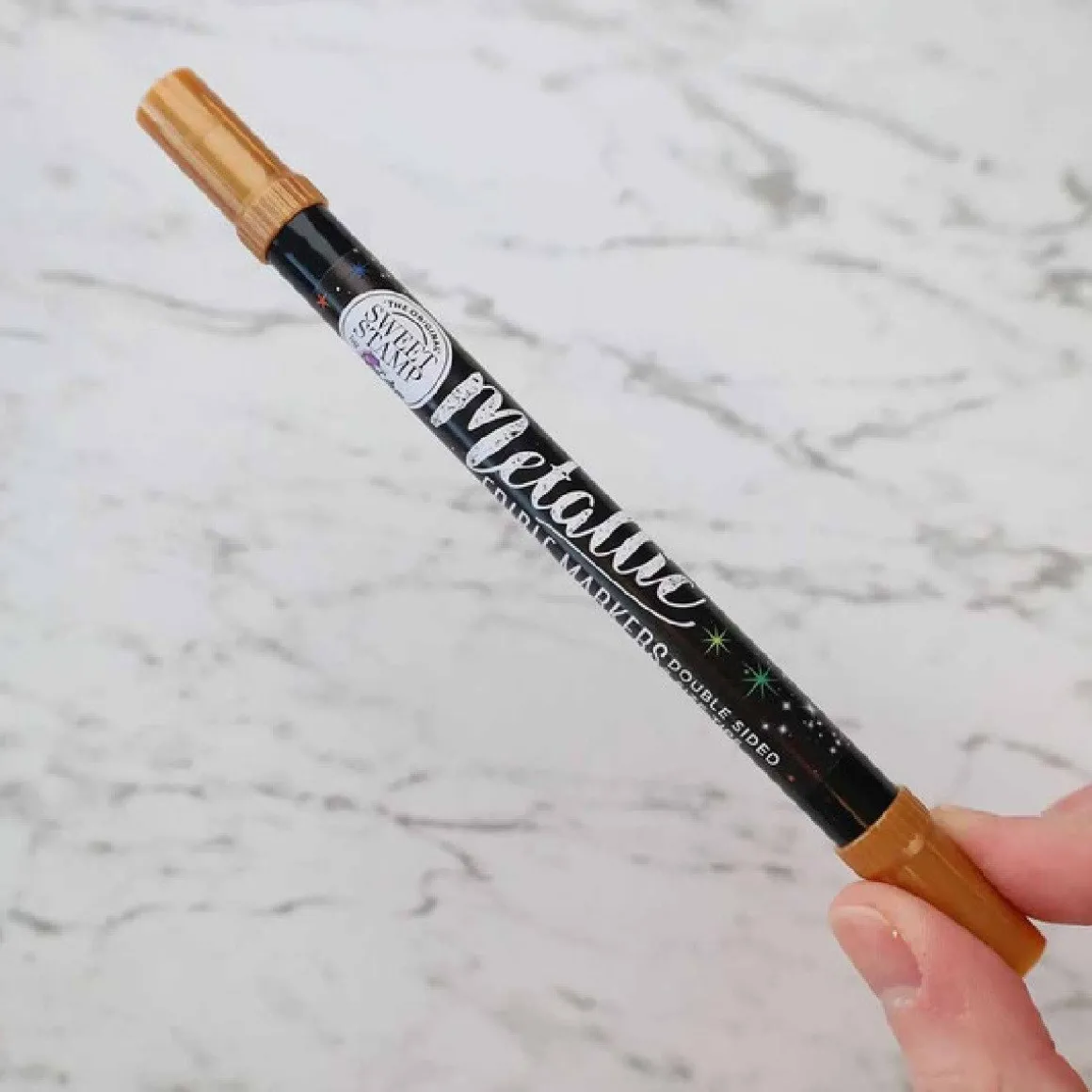 Sweet Stamp Stift Eetbare Inkt Dubbelzijdig Metallic Koper