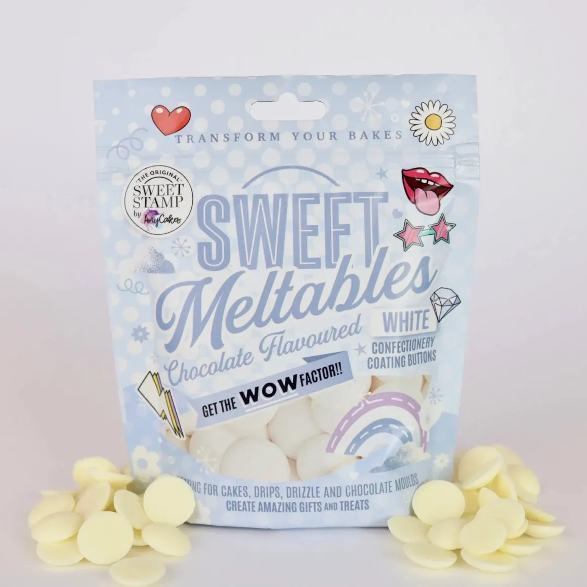 Sweet Stamp Sweet Meltables Wit 180g