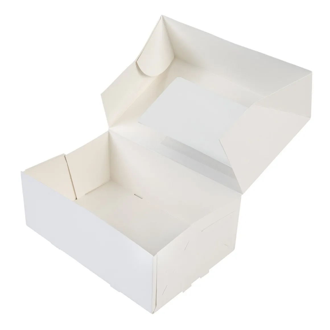 Taartdoos met venster 24x16x9cm. Wit 50st