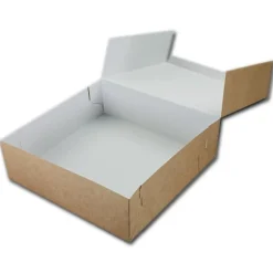 Taartdoos 25x25x8cm. Kraft 50st