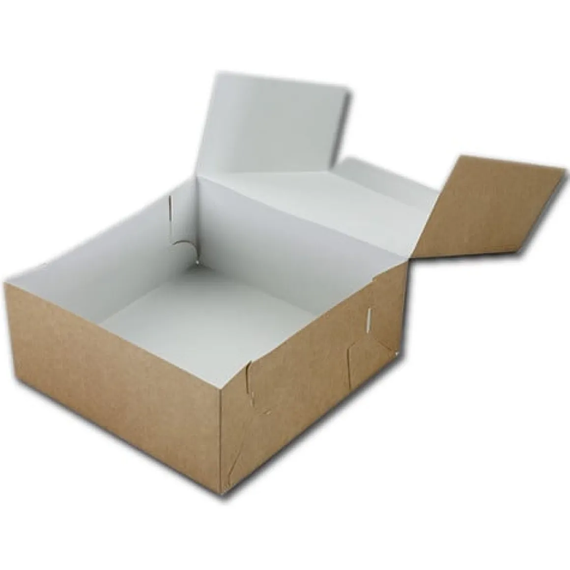 Taartdoos 19x19x8cm. Kraft 3st