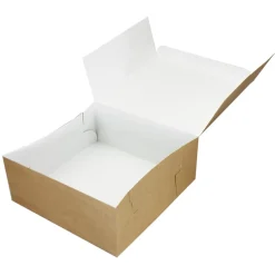 Taartdoos 25x25x10cm. Kraft 50st
