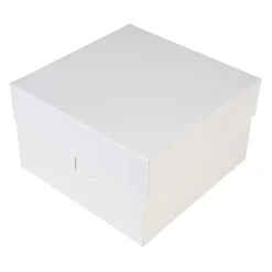 Taartdoos 25x25x15cm. Wit 50st