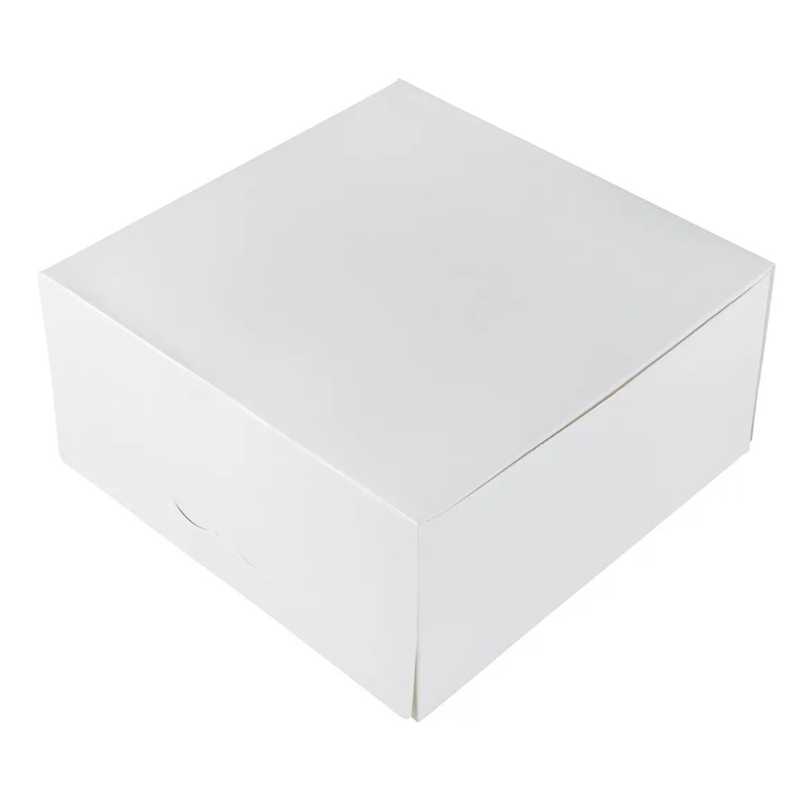 Taartdoos 21x21x10cm. Wit 3st