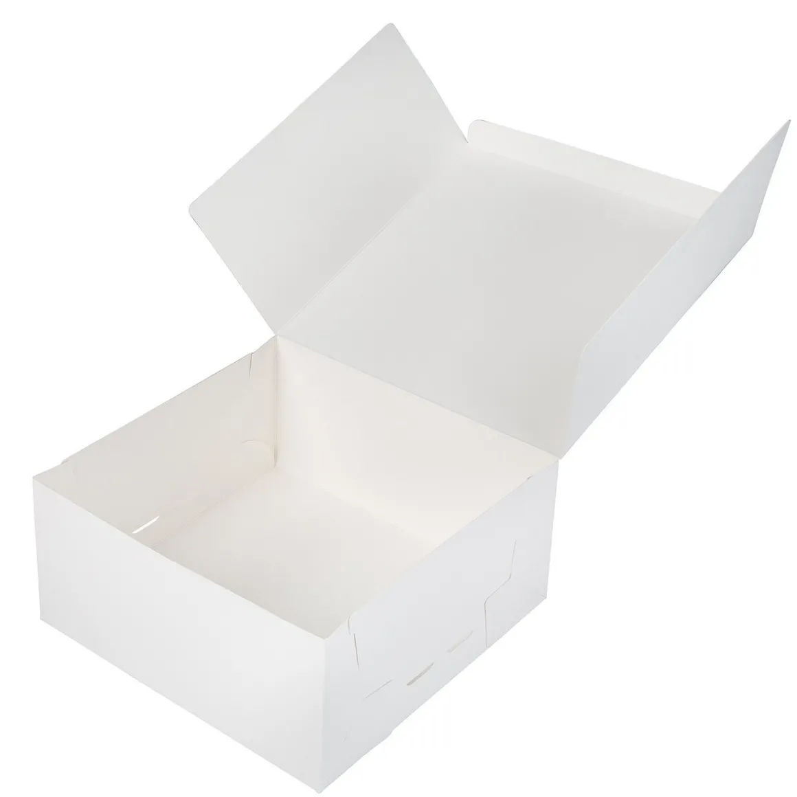 Taartdoos 21x21x10cm. Wit 3st