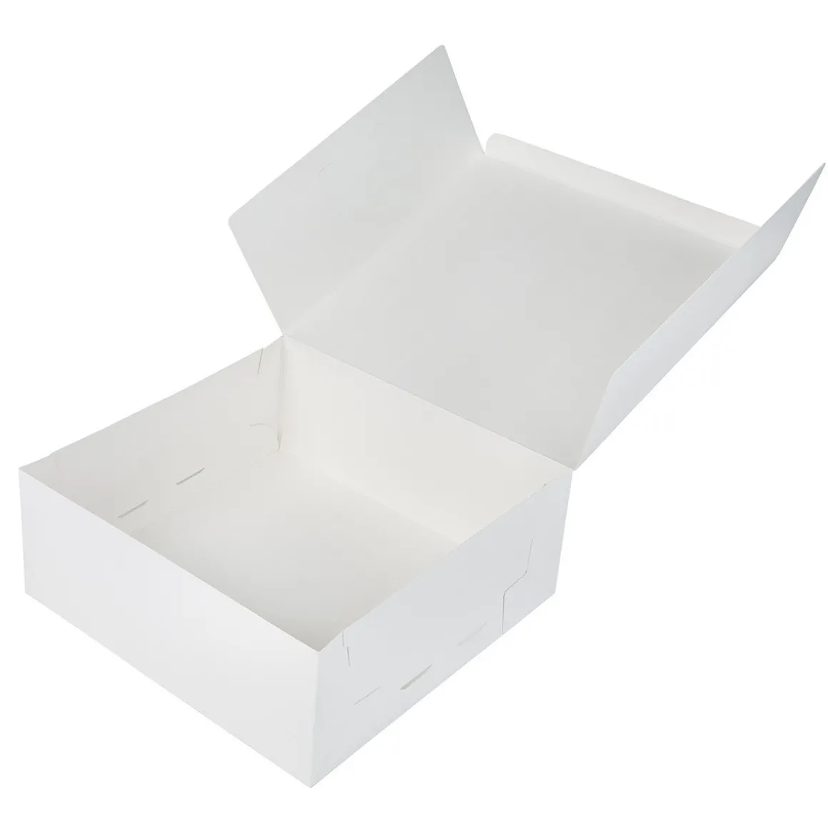 Taartdoos 25x25x10cm. Wit 50st