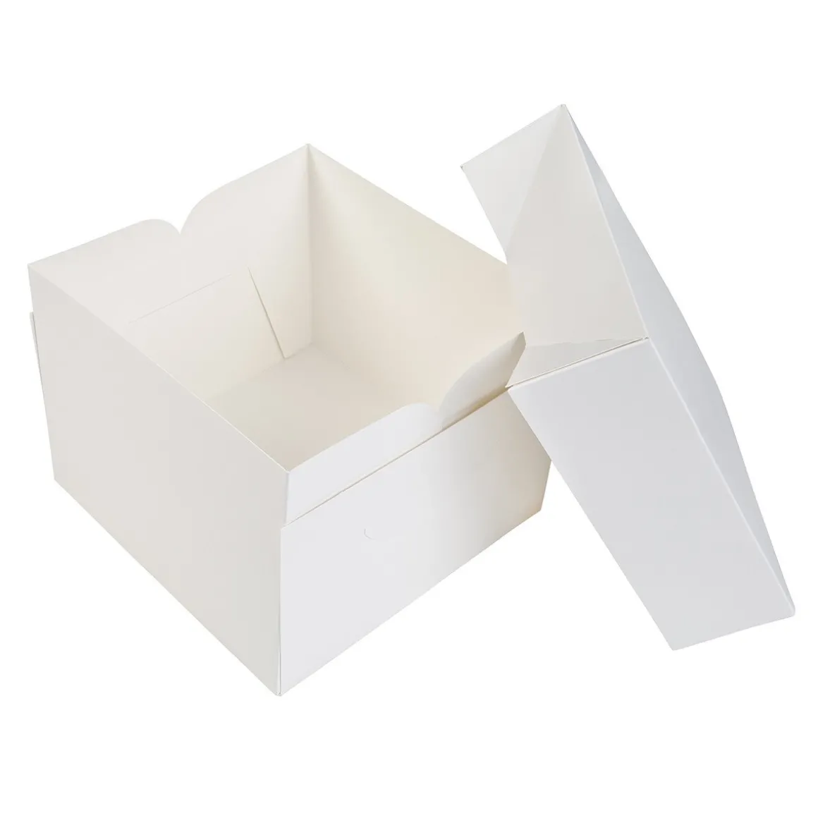 Taartdoos 20x20x15cm. Wit 50st