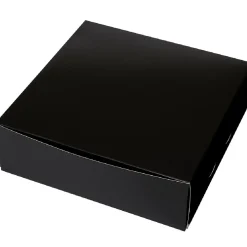 Taartdoos 25x25x8cm. Zwart 50st