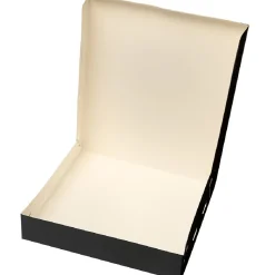 Taartdoos 25x25x5cm. Zwart 3st