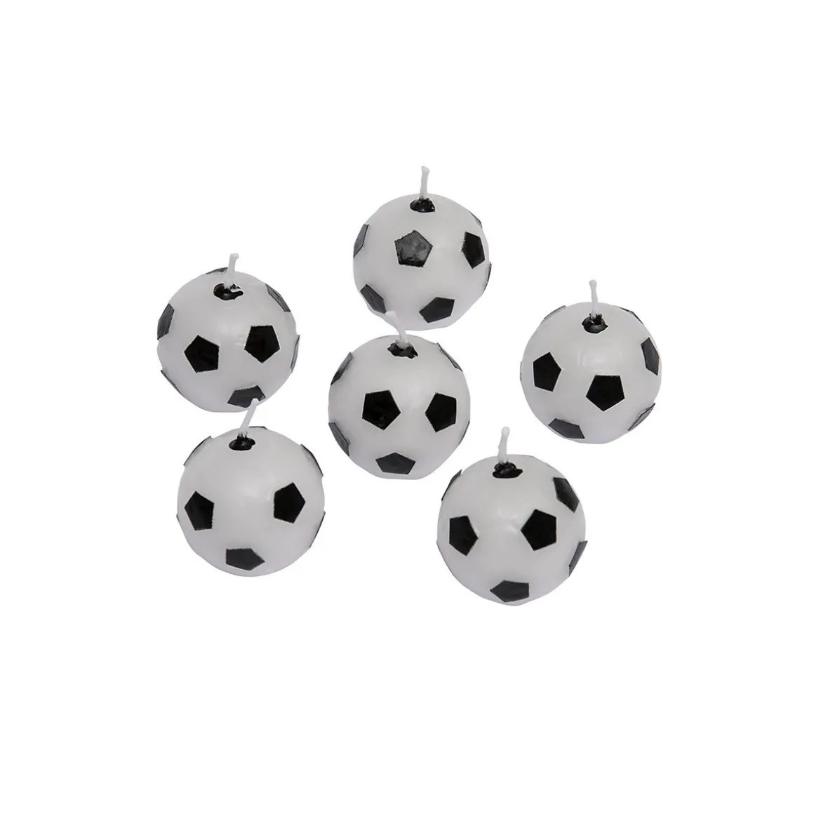 Taartkaarsjes Voetbal 6st.