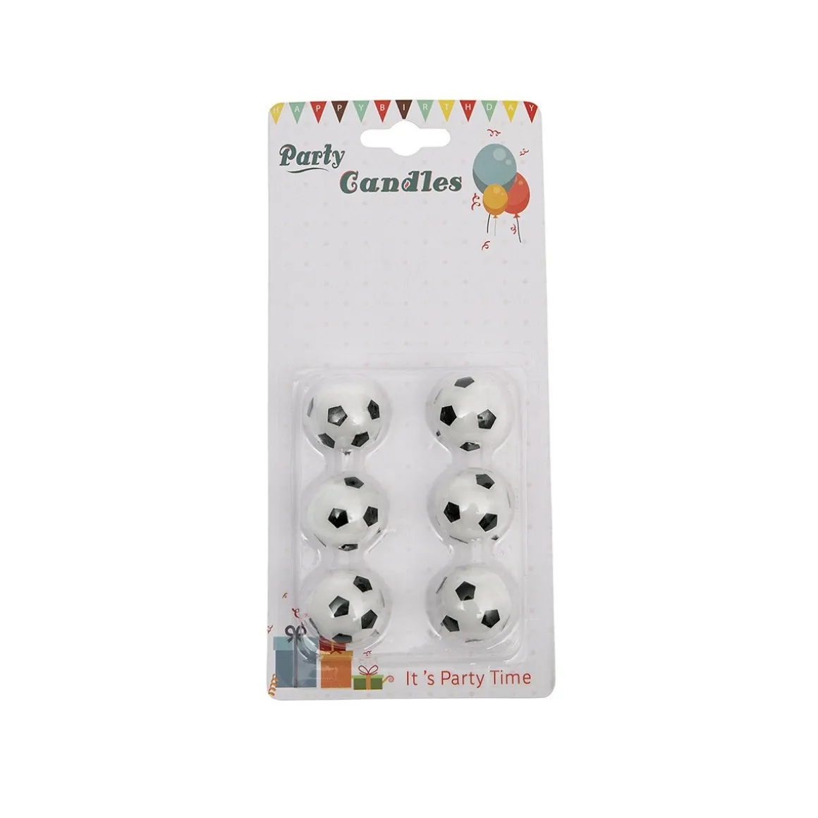 Taartkaarsjes Voetbal 6st.