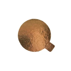 Taartkarton Goud/Zwart met lip Ø4 cm per stuk