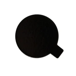 Taartkarton Goud/Zwart met lip Ø8 cm per stuk