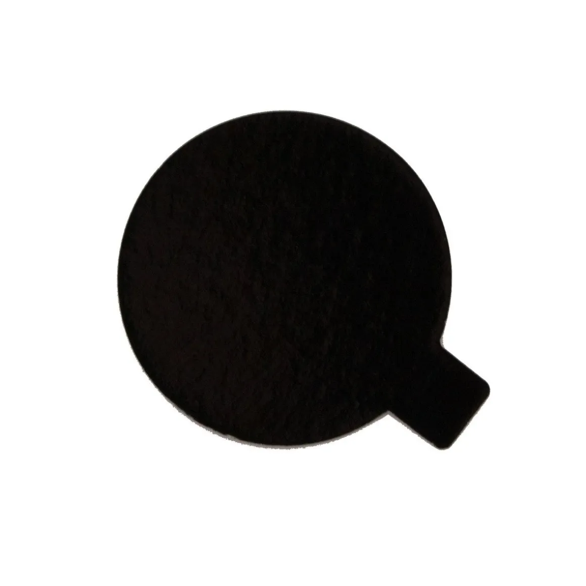 Taartkarton Groen/Zwart met lip Ø8 cm per stuk