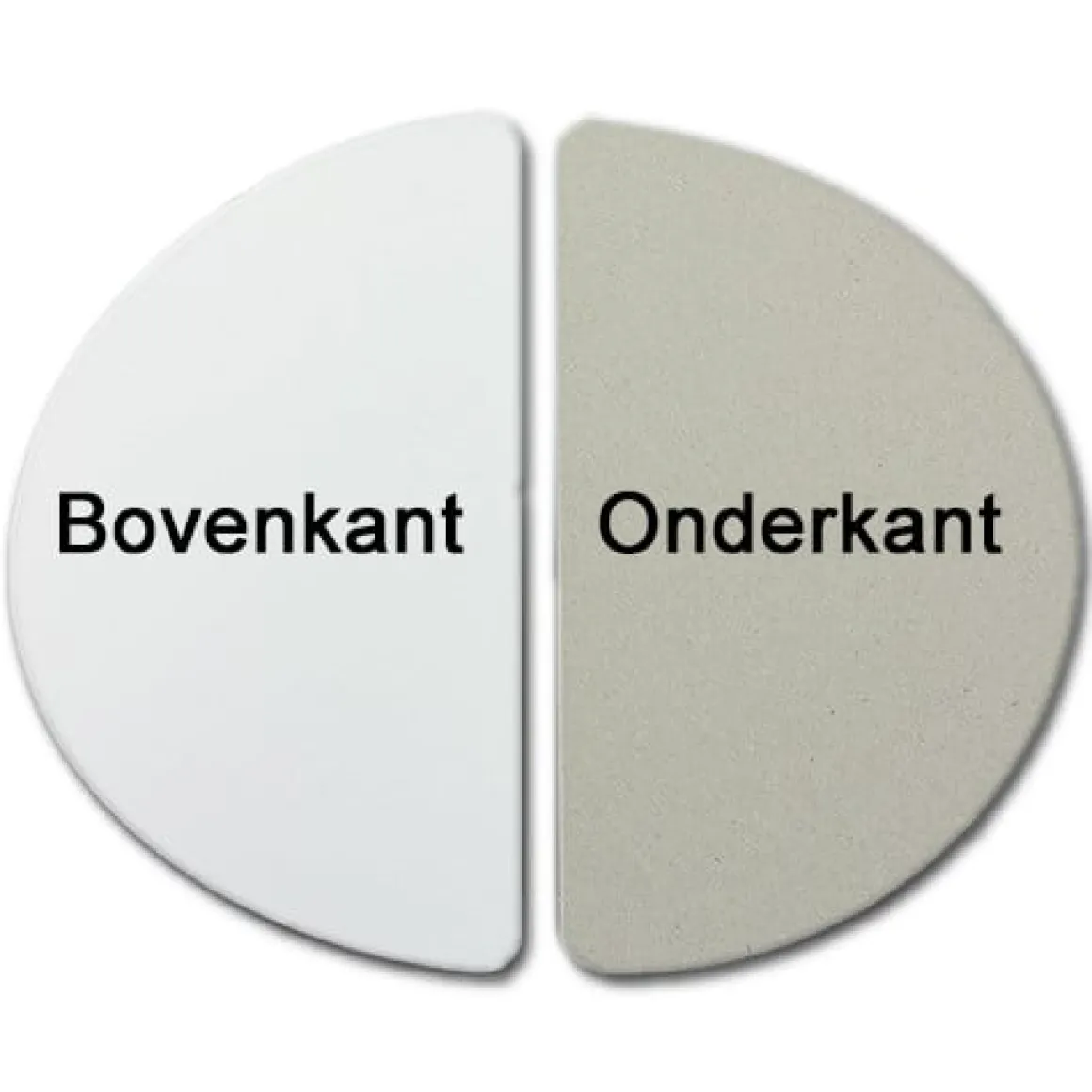 Taartkarton Wit Gehalveerd 26cm per stuk