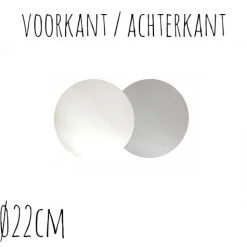 Taartonderzetter Wit / Zilver Ø22cm 100st.
