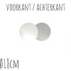 Taartonderzetter Wit / Zilver Ø18cm 10st.