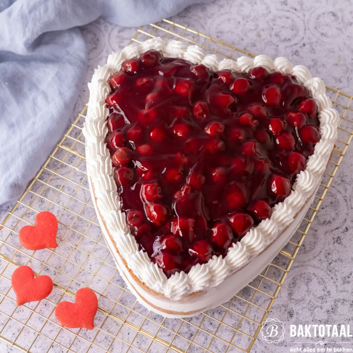 Taartpan PME vorm Hart 25 x 5 cm