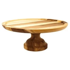 Taartplateau Hout Draaibaar Ø33x13cm