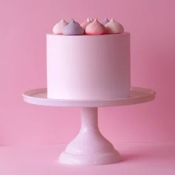 Taartplateau Roze Melamine Ø23,5x12cm