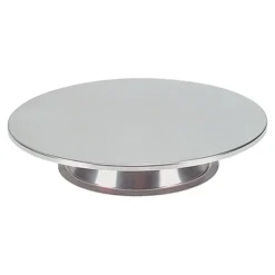 Taartplateau RVS Ø30x6cm